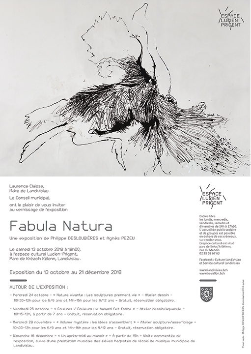 Invitation exposition Fabula Natura à Landivisiau - 2018